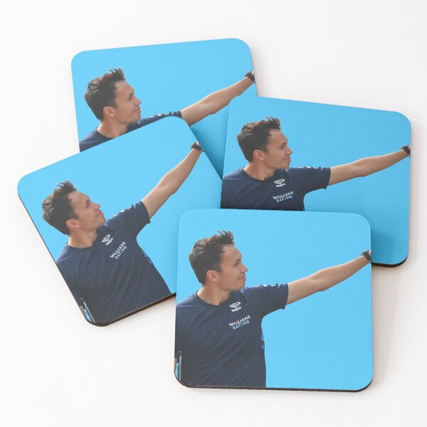 Item preview, Alex Albon F1 Driver Waving Williams F1 Team Logan Sargeant Teammate designed and sold by FormulaGTee1.