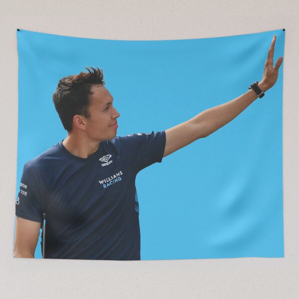 Item preview, Alex Albon F1 Driver Waving Williams F1 Team Logan Sargeant Teammate designed and sold by FormulaGTee1.