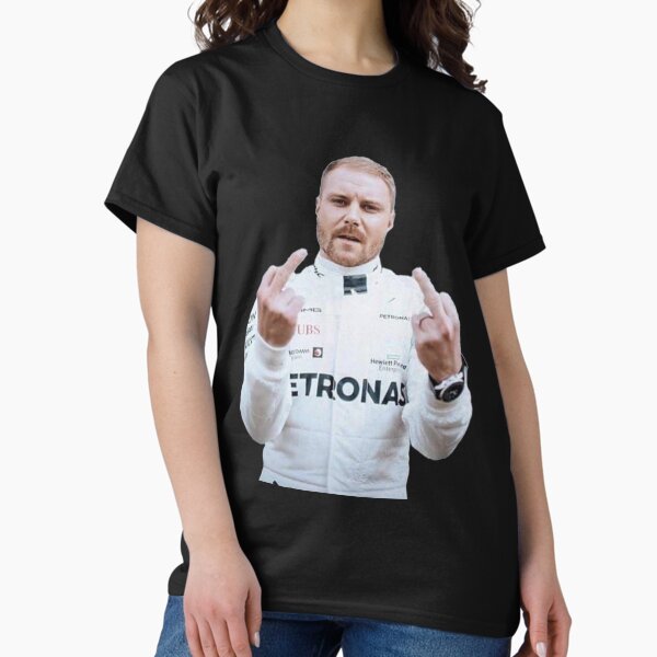 Item preview, Valtteri Bottas F1 Driver Middle Finger Alfa F1 Team Zhou Guanyu Teammate Stake designed and sold by FormulaGTee1.