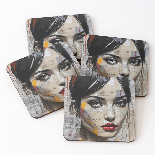Item preview, Collage woman on newspaper designed and sold by Working-Woman.