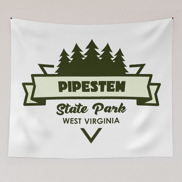 Item preview, Pipestem State Park West Virginia Trees And Ribbon designed and sold by bivenart.