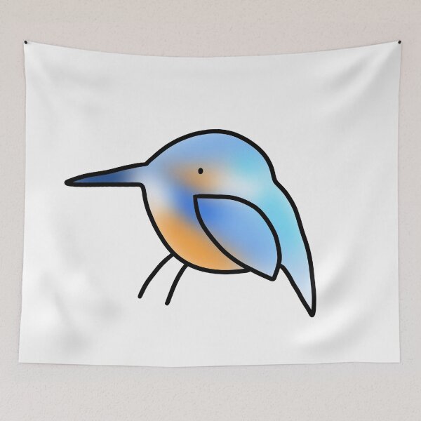 Item preview, Rivery the Kingfisher designed and sold by The Great Derps.