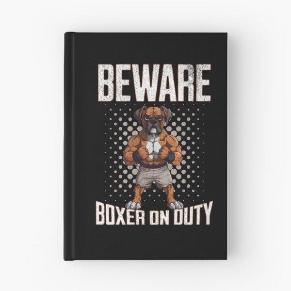 Item preview, Beware Boxer On Duty designed and sold by RockBeeDesigns.