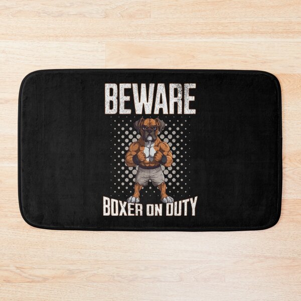 Item preview, Beware Boxer On Duty designed and sold by RockBeeDesigns.