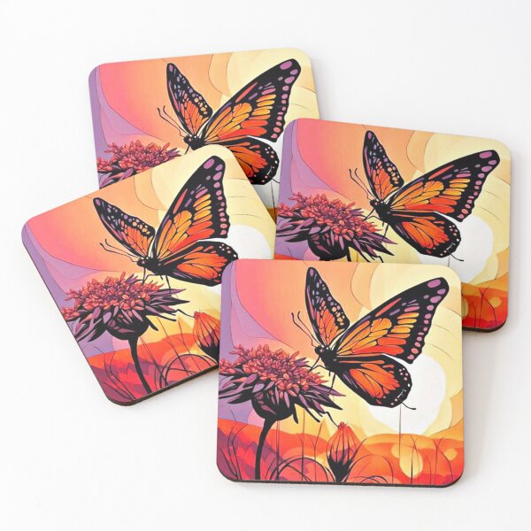 Item preview, Monarch Butterfly on flower designed and sold by George Hutton Hunter.