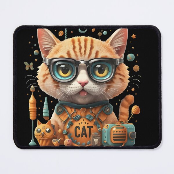 Item preview, Funny cat hipster with glasses designed and sold by QuantumAbstract.