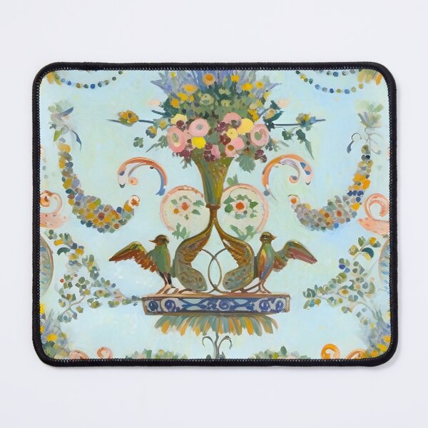 Item preview, French antique inspired flowers and scrolls designed and sold by SophieClimaArt.