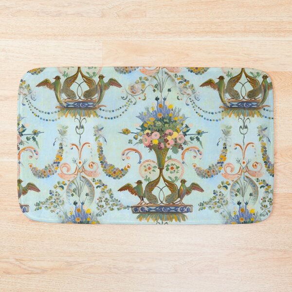 Item preview, French antique inspired flowers and scrolls designed and sold by SophieClimaArt.