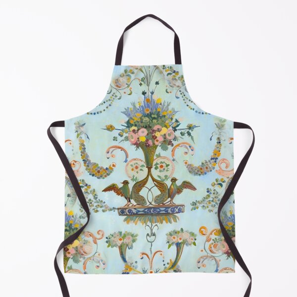 Item preview, French antique inspired flowers and scrolls designed and sold by SophieClimaArt.