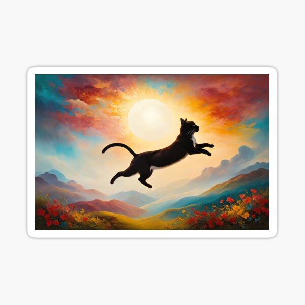 Vivid Whispers: A Fauvist Fantasy Unleashed Sticker