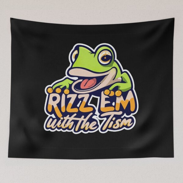 Item preview, funny frog rizz em with the tism graffiti style designed and sold by Pawel Oska.