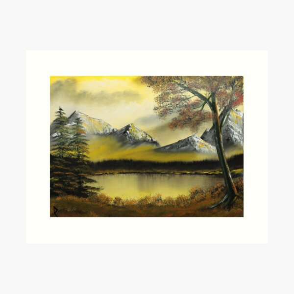 Original Oil Painting "Golden Pond" Art Print