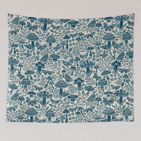 Item preview, Enchanted Forest Floor Navy Blue designed and sold by OzdeBayer.
