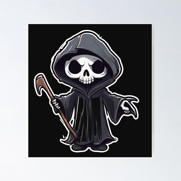 Item preview, Cute Grim Reaper designed and sold by Planetporridge.