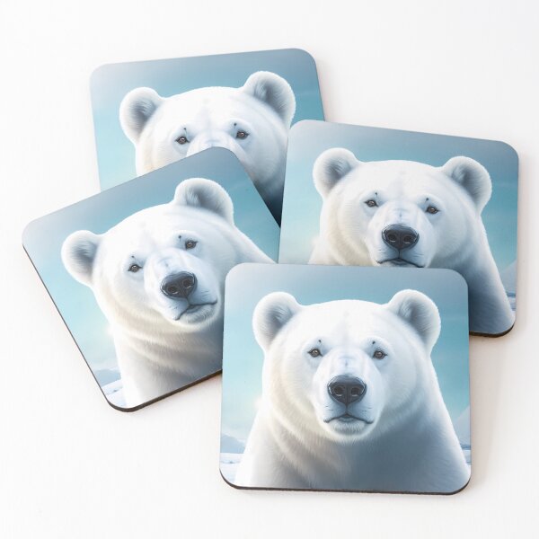 Item preview, Polar Bear portrait designed and sold by AICreativeArts.