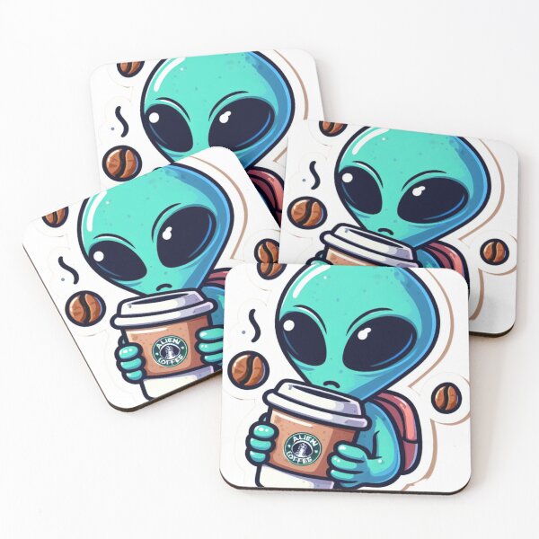 Item preview, Alien with space coffe designed and sold by Kasta1989.