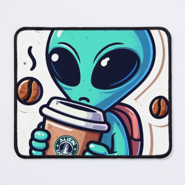 Item preview, Alien with space coffe designed and sold by Kasta1989.