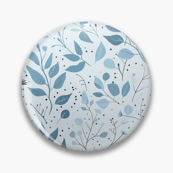Item preview, Blue flower pattern designed and sold by TrPatternLab.