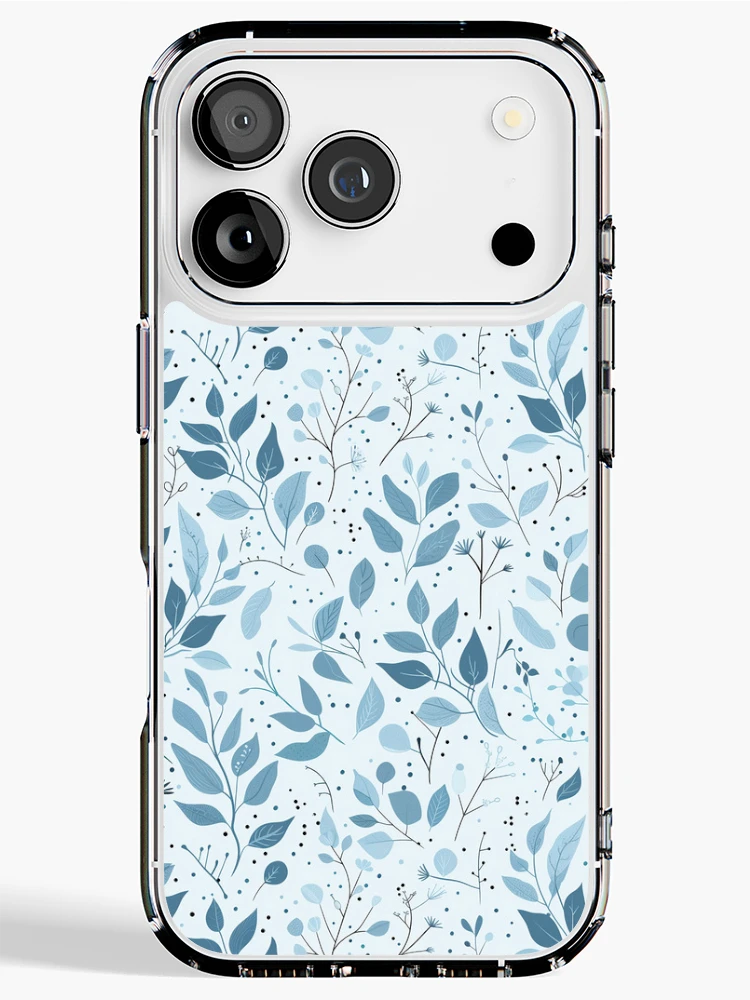 Thumbnail 1 of 5, iPhone Case, Blue flower pattern designed and sold by TrPatternLab.