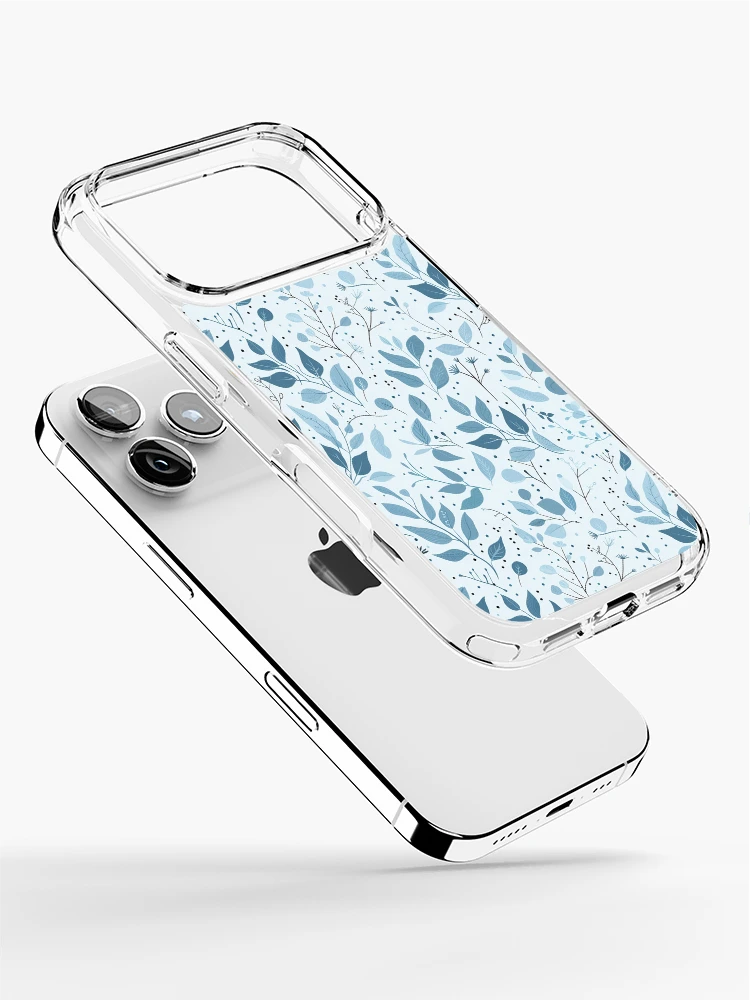 Thumbnail 2 of 5, iPhone Case, Blue flower pattern designed and sold by TrPatternLab.