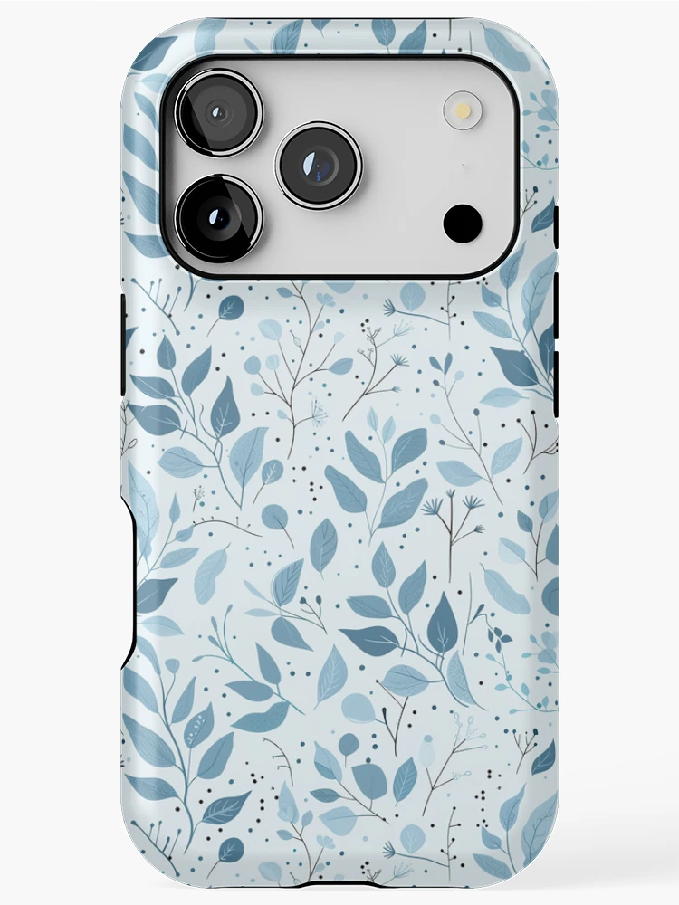 Thumbnail 1 of 4, iPhone Case, Blue flower pattern designed and sold by TrPatternLab.