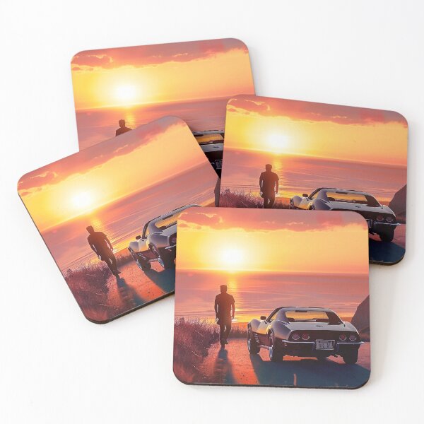 Item preview, Coast road Sunset. designed and sold by ScenicViewPics.