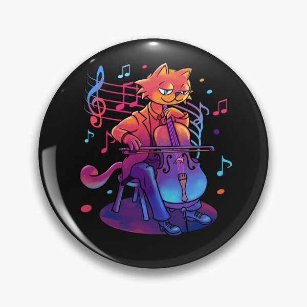 Item preview, Cello Cat Player Classical Cool Elegant Orchestra designed and sold by Animals Retro.