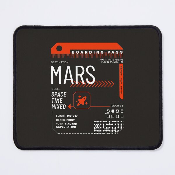 Item preview, Mars Time Travel Ticket Boarding Pass designed and sold by Eurokollektiv.