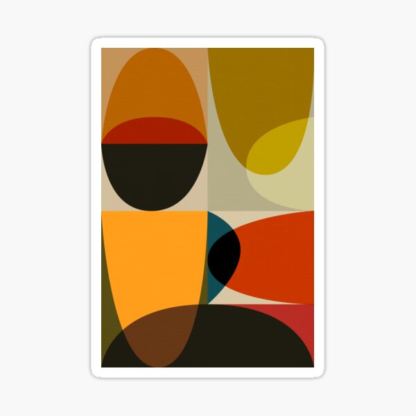Item preview, Modern Abstract Mid Century 5 designed and sold by dreamprint.