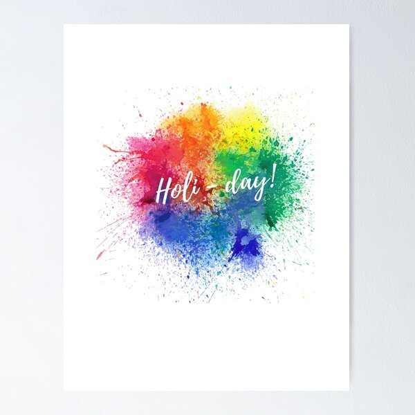 Happy Holi drawing idea, Holi drawing poster, Colorful Holi Tree, Tree with  paper napkin - YouTube