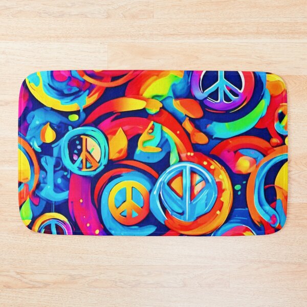 Item preview, Vibrant Harmony: Colorful Peace Logo Painting designed and sold by Health And Fitness Posts e-Store.