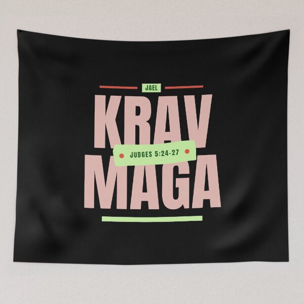 Item preview, Jael - Krav Maga for Women - Judges 5:24-27 - Pink designed and sold by printthisslogan.