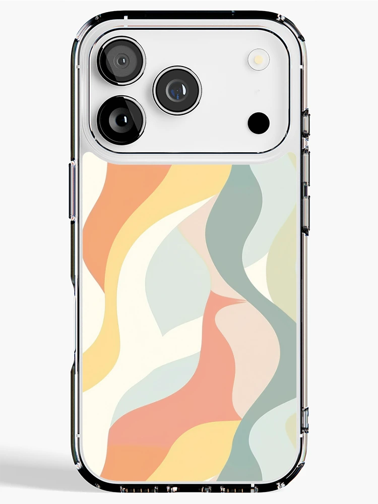 Thumbnail 1 of 5, iPhone Case, Pastel wave pattern designed and sold by TrPatternLab.
