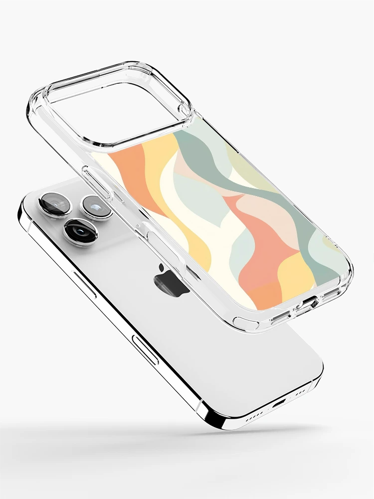 Thumbnail 2 of 5, iPhone Case, Pastel wave pattern designed and sold by TrPatternLab.
