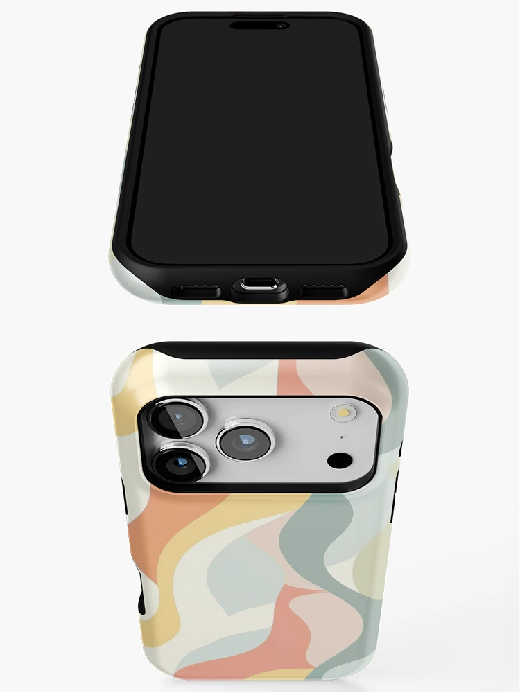 Thumbnail 3 of 4, iPhone Case, Pastel wave pattern designed and sold by TrPatternLab.