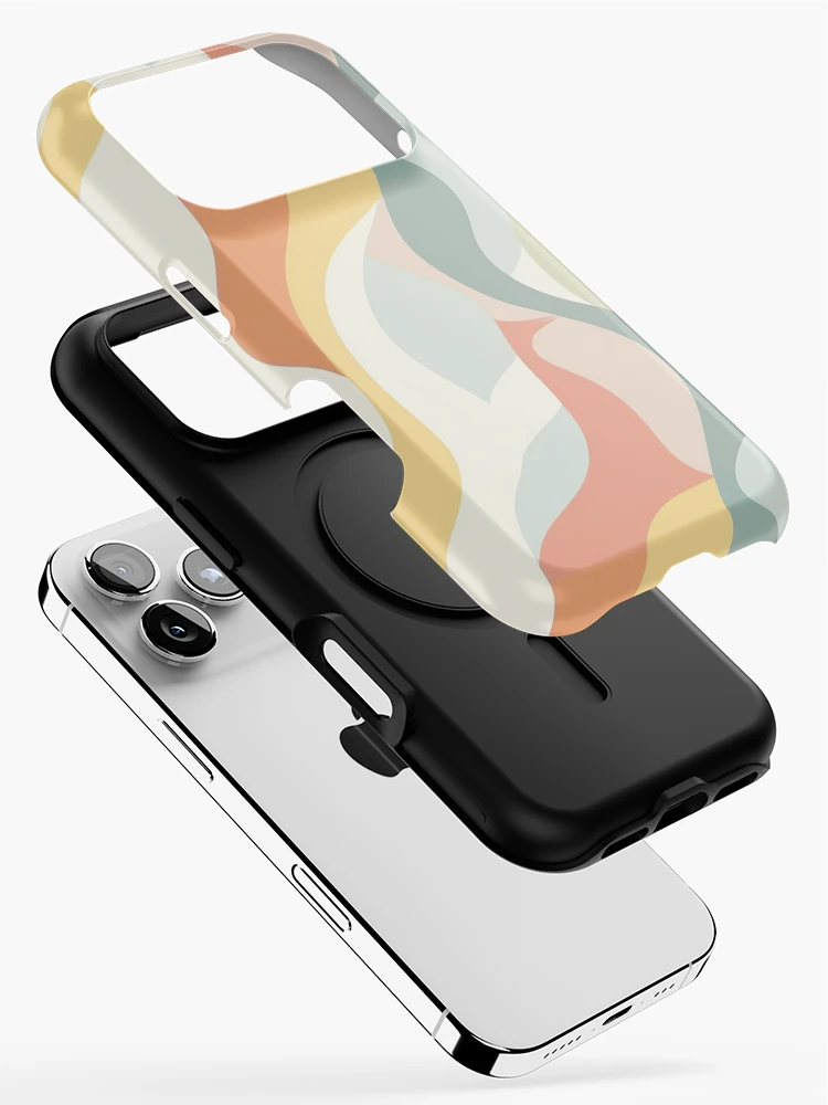 Thumbnail 2 of 4, iPhone Case, Pastel wave pattern designed and sold by TrPatternLab.