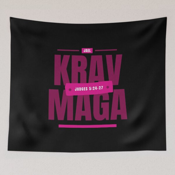 Item preview, Jael - Krav Maga for Women - Judges 5:24-27 - Dark Pink designed and sold by printthisslogan.