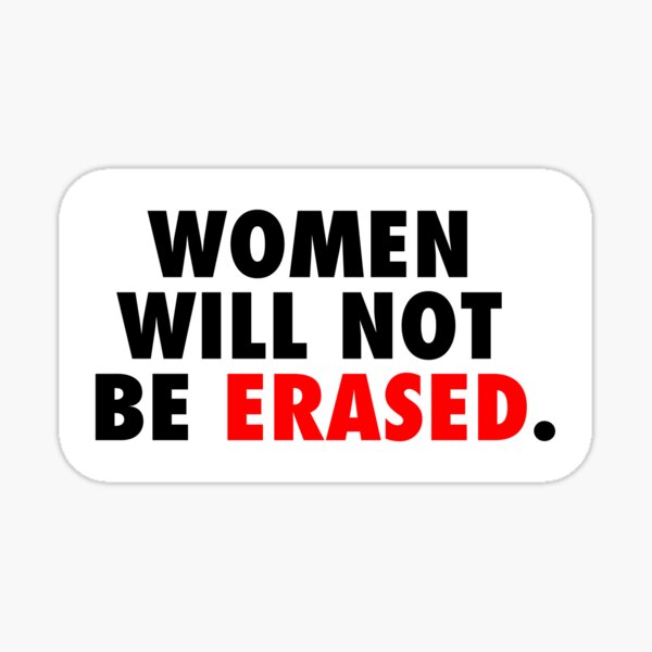 Artikel-Vorschau von Frauen werden nicht ausgelöscht / Schwarz-Rot / RadFem / Feministin, designt und verkauft von WomaNation.