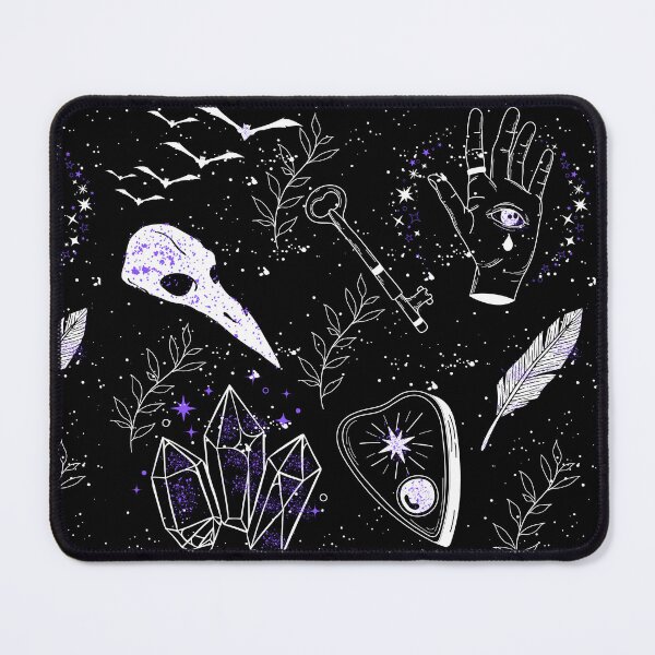 Item preview, Witchy psychic black white and purple print designed and sold by DemonicGloom.