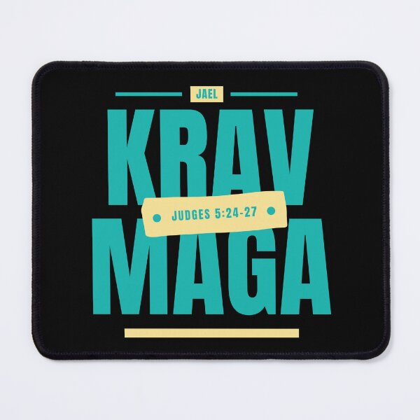 Item preview, Jael - Krav Maga for Women - Judges 5:24-27 - Teal and Yello designed and sold by printthisslogan.