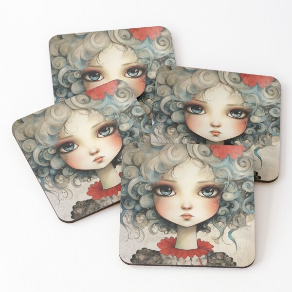 Item preview, Cute Girl With Big Eyes designed and sold by whitecat23.