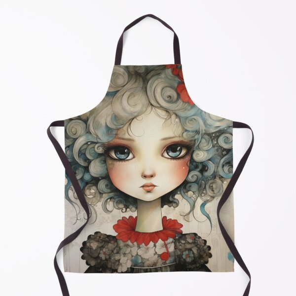 Item preview, Cute Girl With Big Eyes designed and sold by whitecat23.