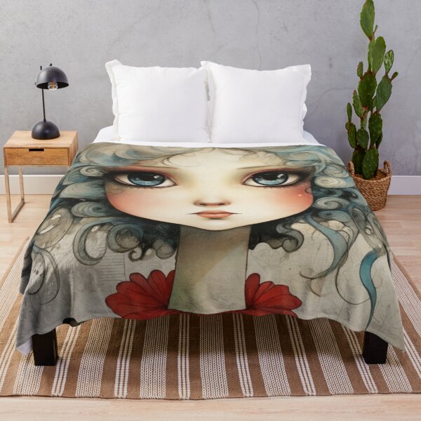 Item preview, Cute Girl With Big Eyes designed and sold by whitecat23.