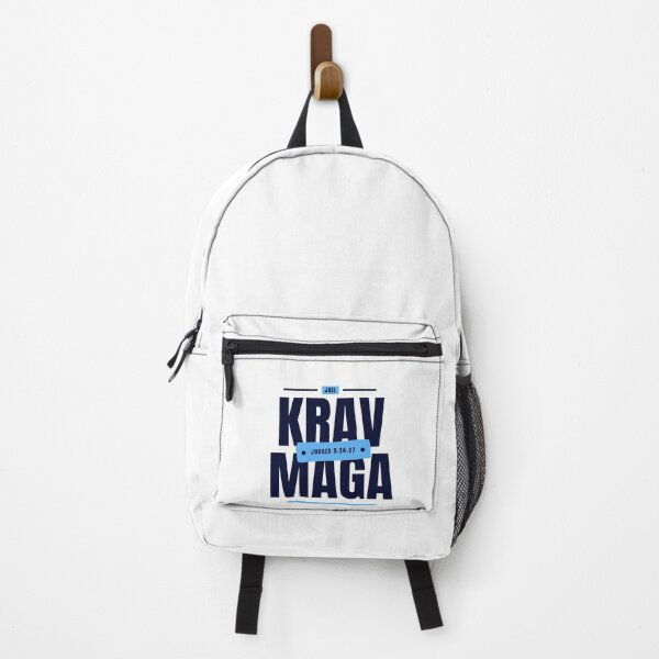 Item preview, Jael - Krav Maga for Women - Judges 5:24-27 - Navy Blue and White designed and sold by printthisslogan.