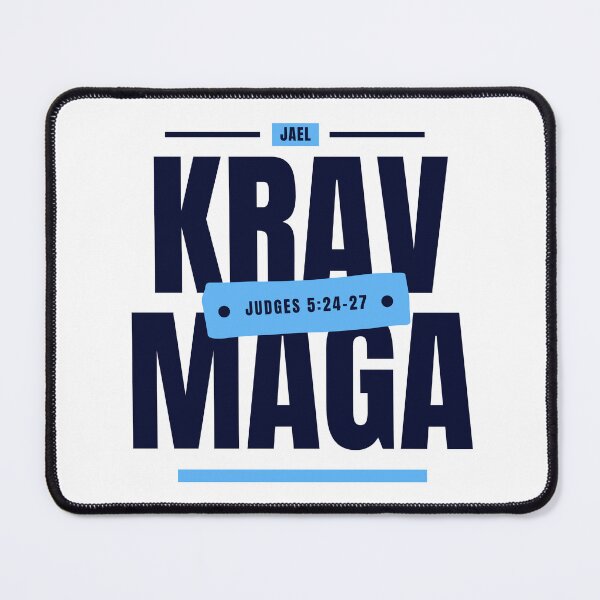 Item preview, Jael - Krav Maga for Women - Judges 5:24-27 - Navy Blue and White designed and sold by printthisslogan.