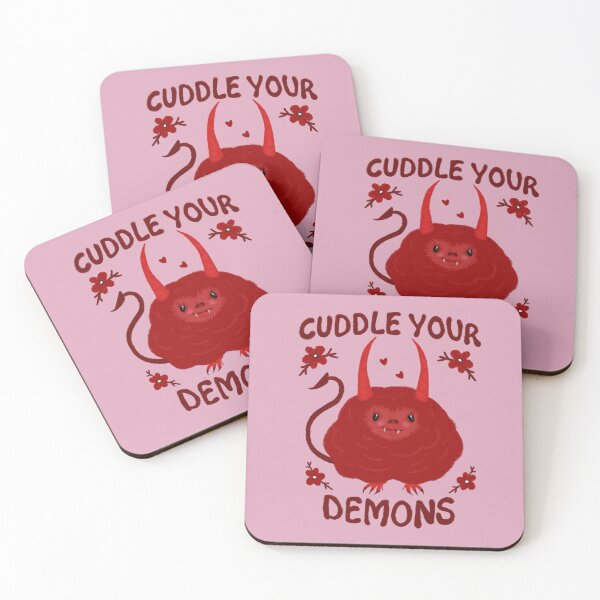 Item preview, Cuddle Your Demons designed and sold by Christie Knight Smith.