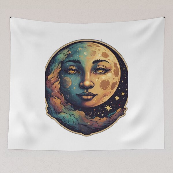 Item preview, Celestial Sticker Designs: Mystical Moons & Magical Stars designed and sold by artistmagicshop.