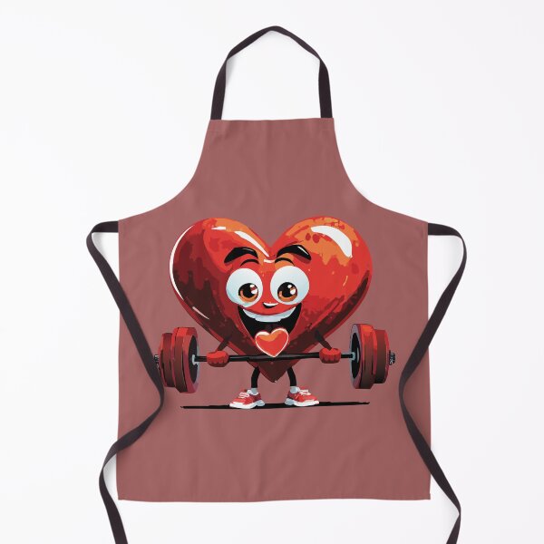 Item preview, Valentine's Day Heart Weightlifting Funny Fitness designed and sold by Firas Aljazzar.