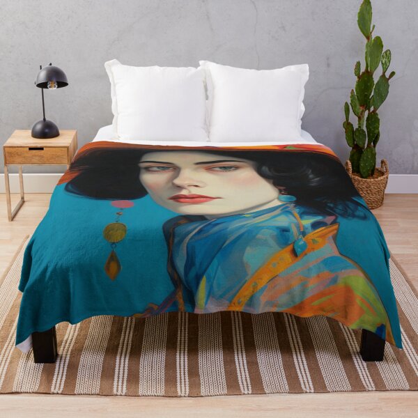 Item preview, Victorian Woman Bright Florals designed and sold by whitecat23.