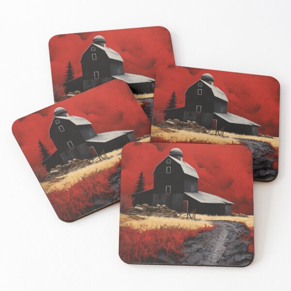 Item preview, Black Barn Blood Red Sky designed and sold by whitecat23.